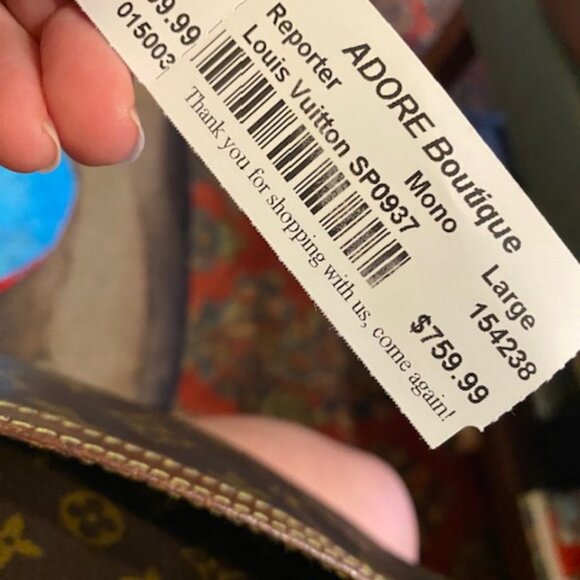 Authentic Vintage LOUIS VUITTON Reporter PM Monogram Canvas Crossbody Bag - Picture 4 of 16